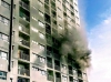 호치민市, 고층 아파트에서 검은 연기..., 화재 피해자는 없어