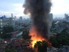 하노이, 가구거리에서 대규모 화재 발생..., 소아병원 입구